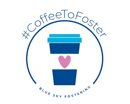 Coffee To Foster logo Blue Sky Fostering