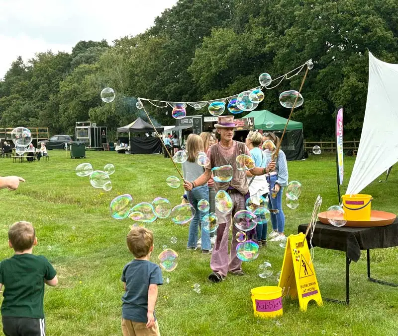 Blue Sky Fostering Family Fun Day 2024 - Bubble man