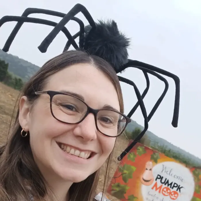 Social Worker Alicia Persichini - blue sky fostering pumpkin picking 2024 sussex and surrey