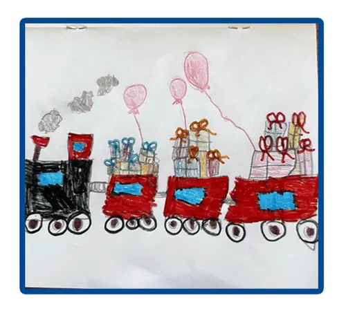 Blue Sky Fostering Birthday Card Competition 2025 - birthday train